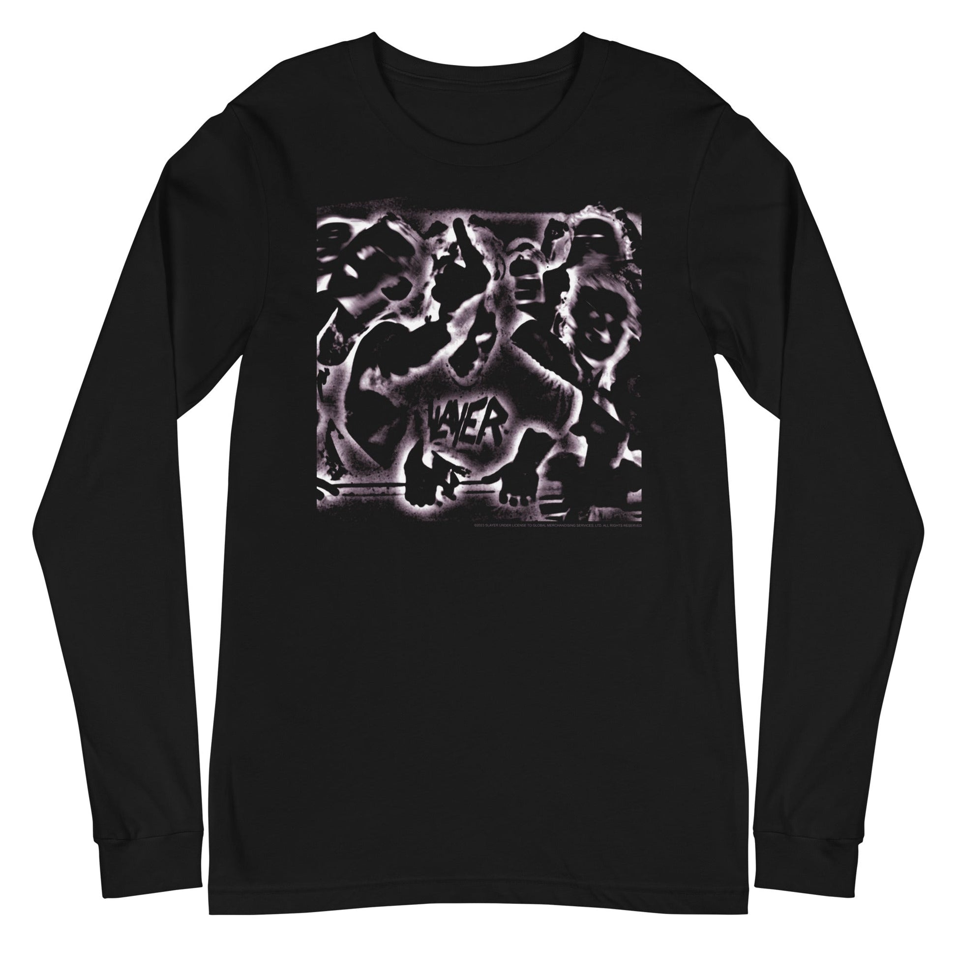MerchMoment Slayer - Abstract Logo Long Sleeve T-Shirt Black