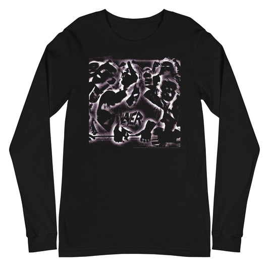 MerchMoment Slayer - Abstract Logo Long Sleeve T-Shirt Black