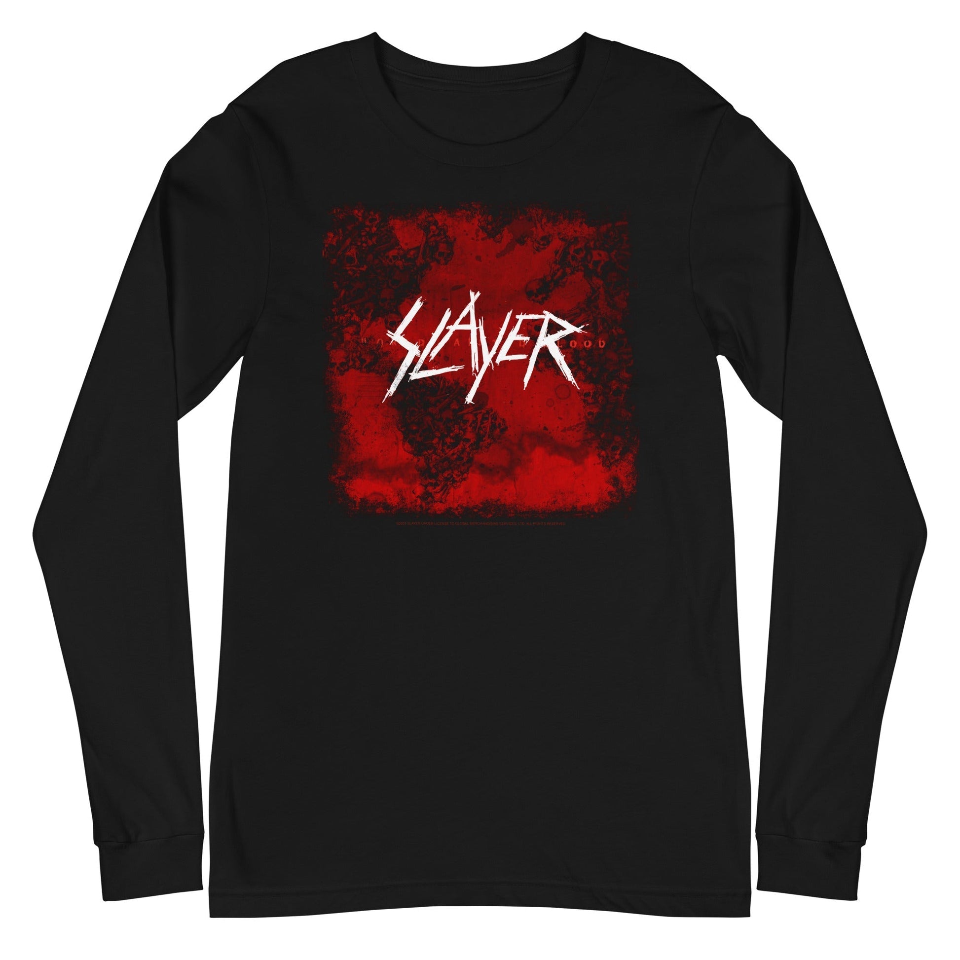 MerchMoment Slayer - Blood Logo Long Sleeve T-Shirt Black