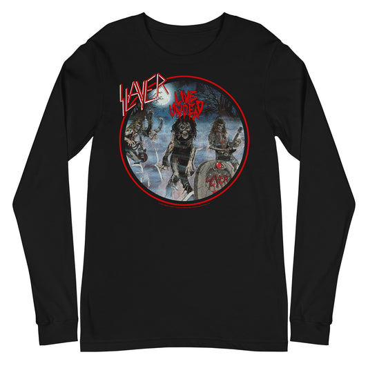 MerchMoment Slayer - Death Rock Long Sleeve T-Shirt Black