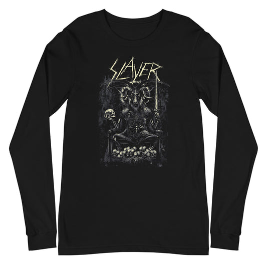 MerchMoment Slayer - Demon Head Long Sleeve T-Shirt Black