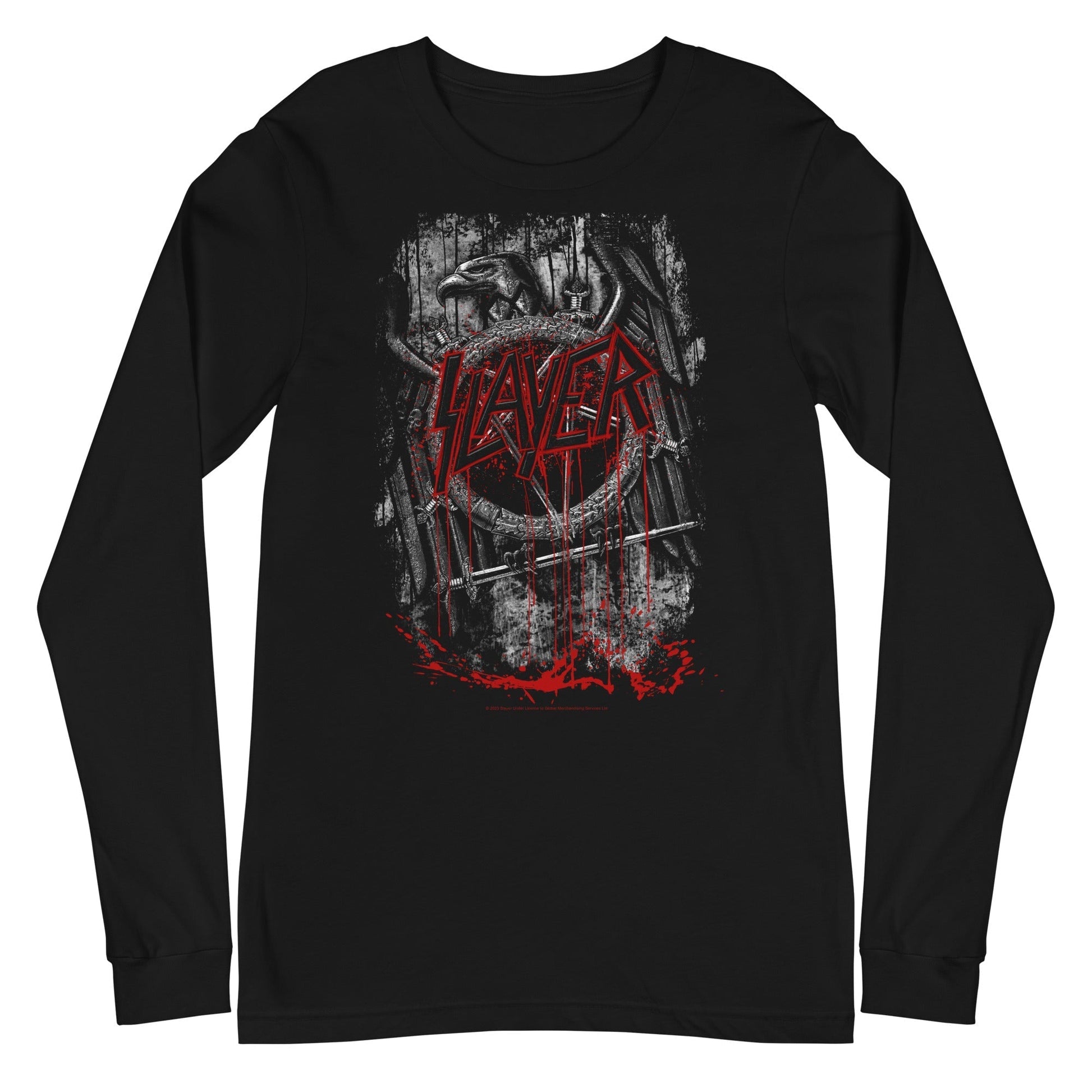 MerchMoment Slayer - Eagle Logo Long Sleeve T-Shirt Black