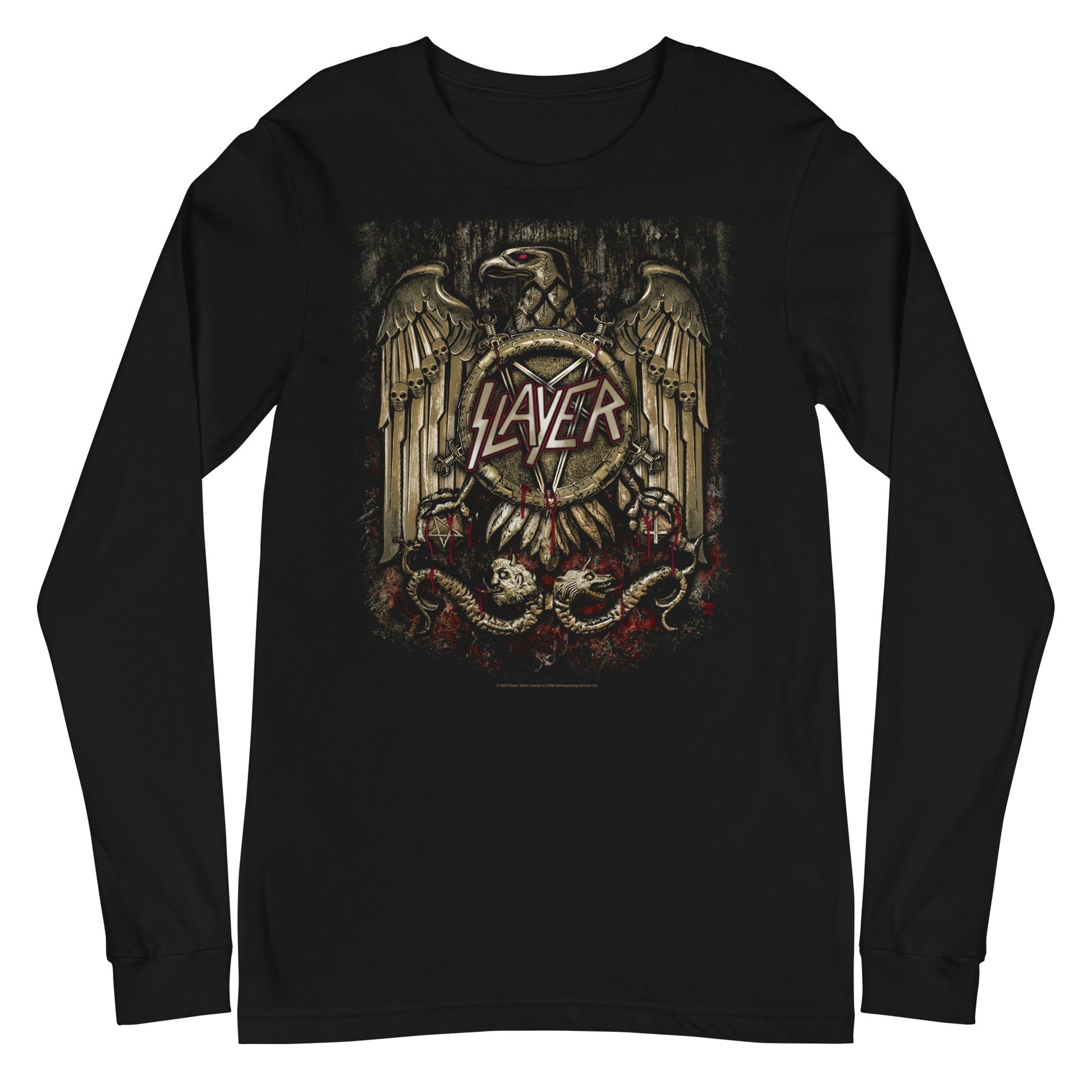 MerchMoment Slayer - Eagle Statue Long Sleeve T-Shirt Black