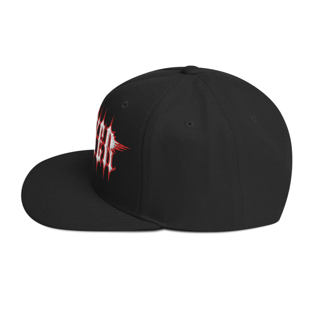 MerchMoment Slayer Electric Logo Embroidered Snapback Hat