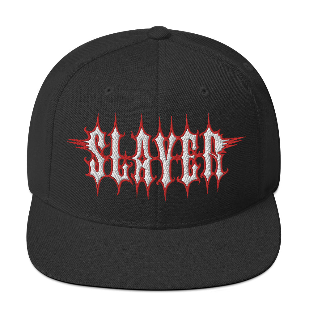 MerchMoment Slayer Electric Logo Embroidered Snapback Hat