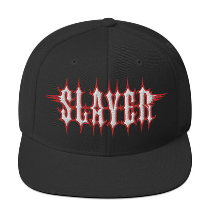 MerchMoment Slayer Electric Logo Embroidered Snapback Hat