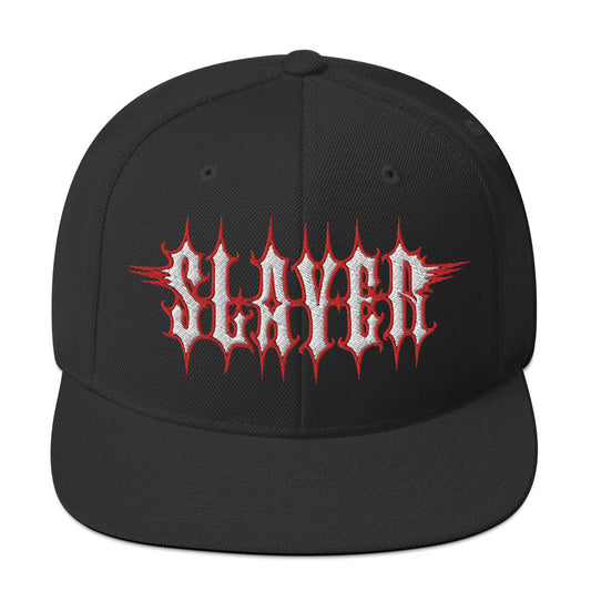 MerchMoment Slayer Electric Logo Embroidered Snapback Hat