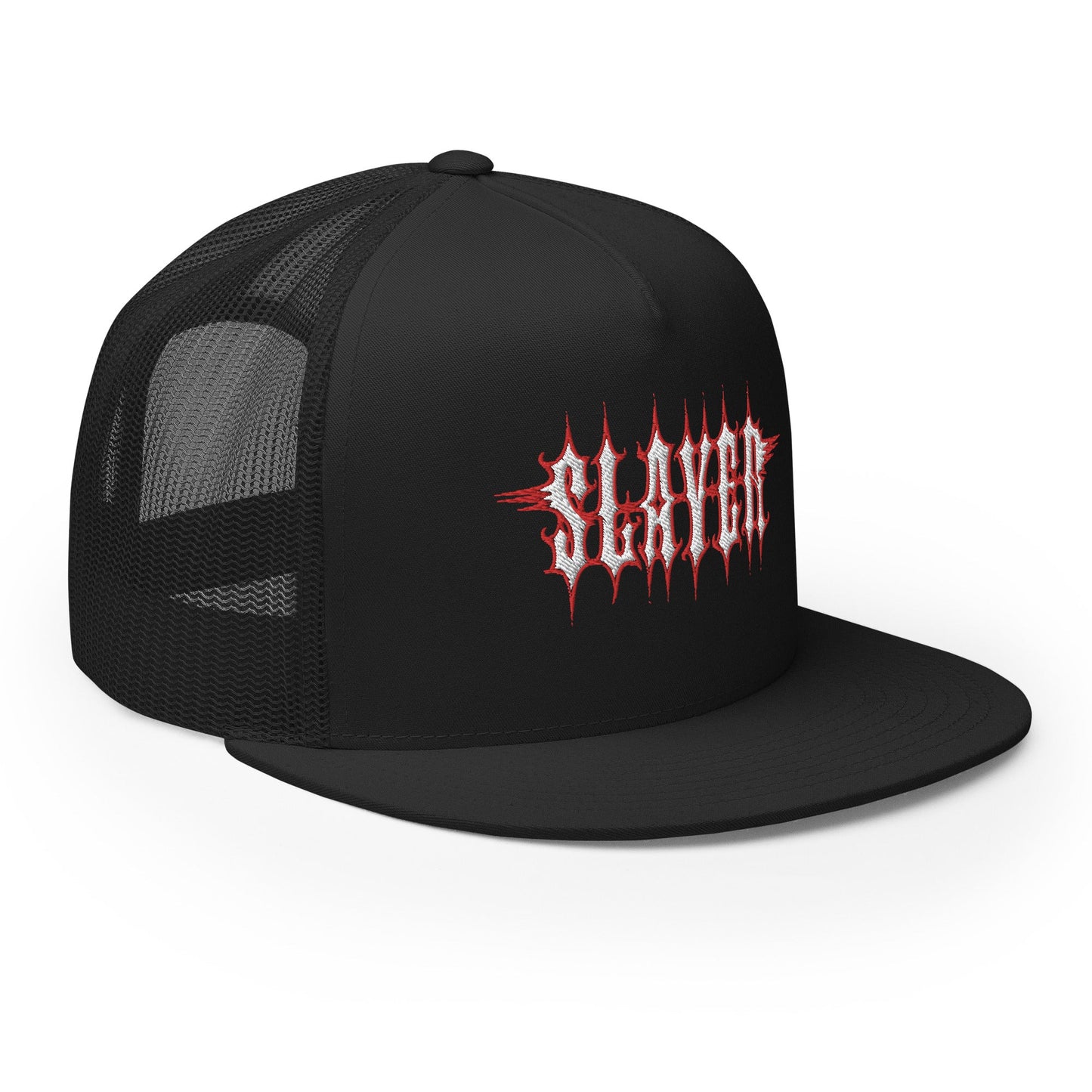 MerchMoment Slayer Electric Logo Embroidered Trucker Hat