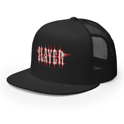 MerchMoment Slayer Electric Logo Embroidered Trucker Hat