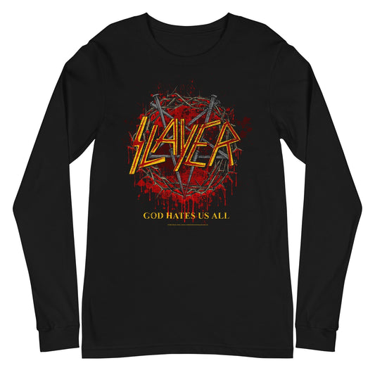 MerchMoment Slayer - God Hates Us All Long Sleeve T-Shirt Black