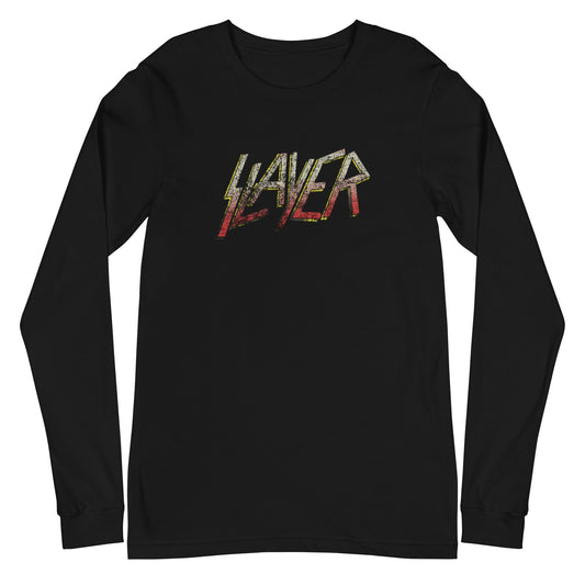 MerchMoment Slayer - Gradient Logo Long Sleeve T-Shirt Black
