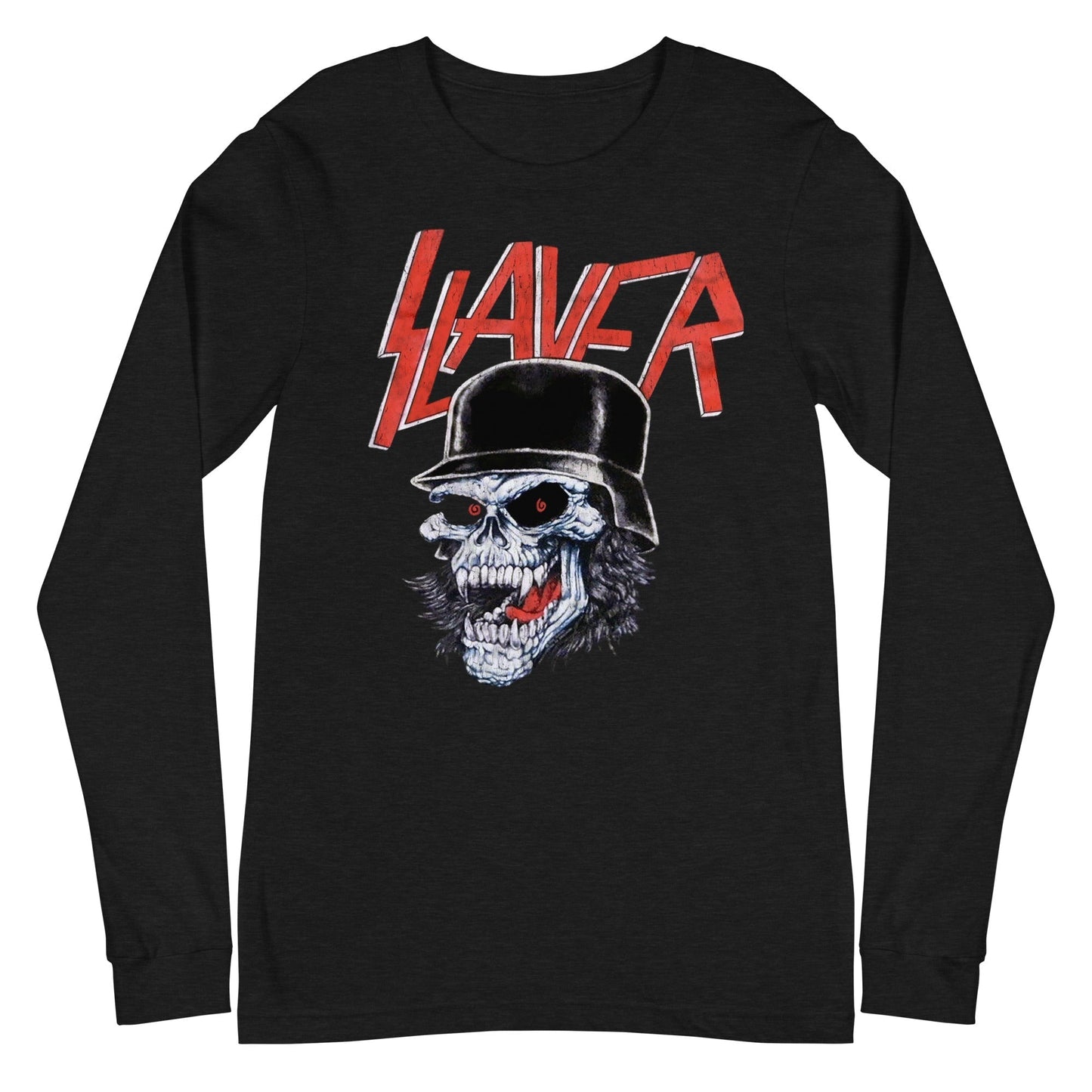 MerchMoment Slayer - Helmet Skull Long Sleeve T-Shirt Black