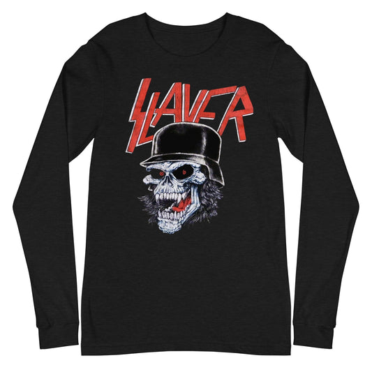 MerchMoment Slayer - Helmet Skull Long Sleeve T-Shirt Black