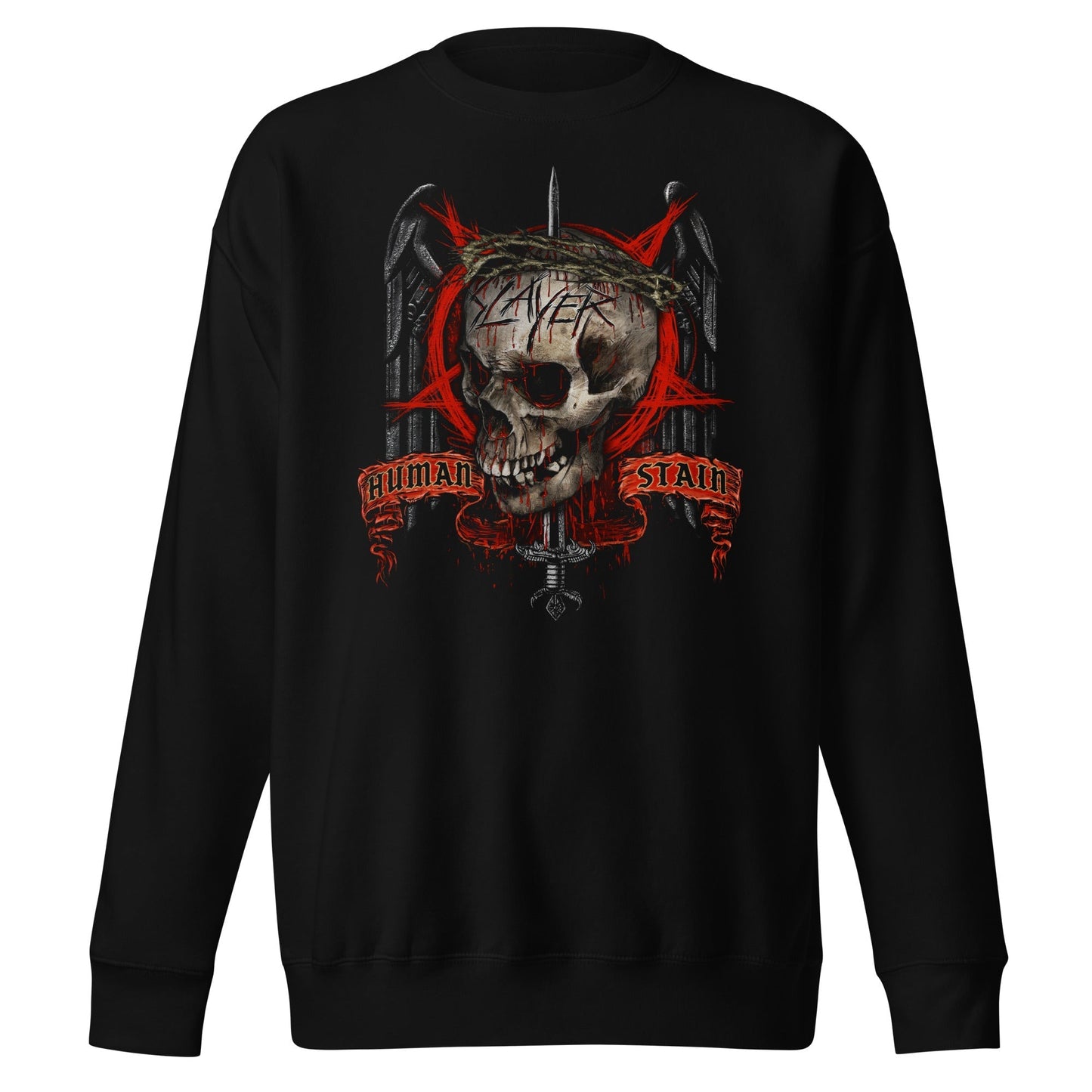 MerchMoment Slayer - Human Stain Sweatshirt Black