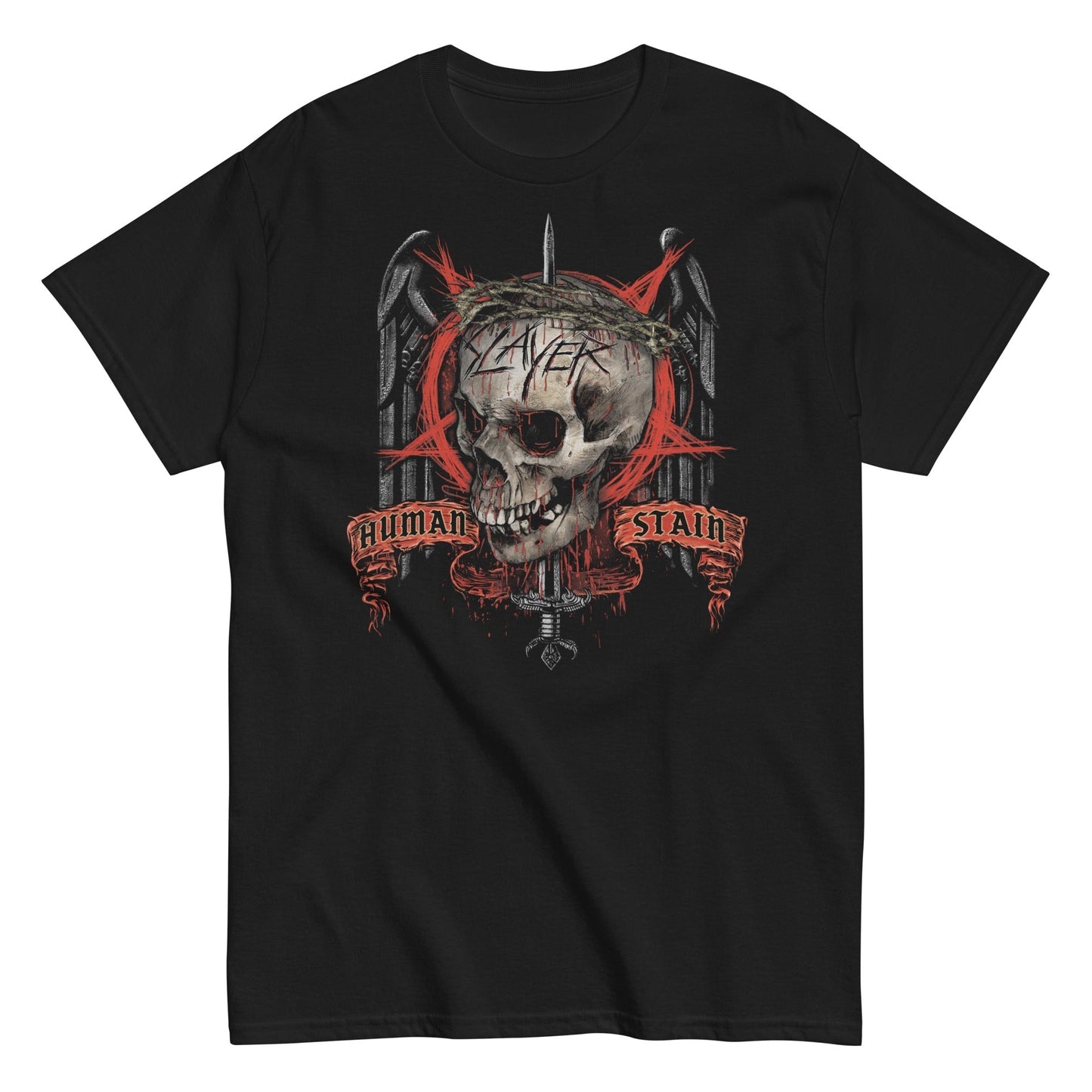 MerchMoment Slayer - Human Stain T-Shirt Black