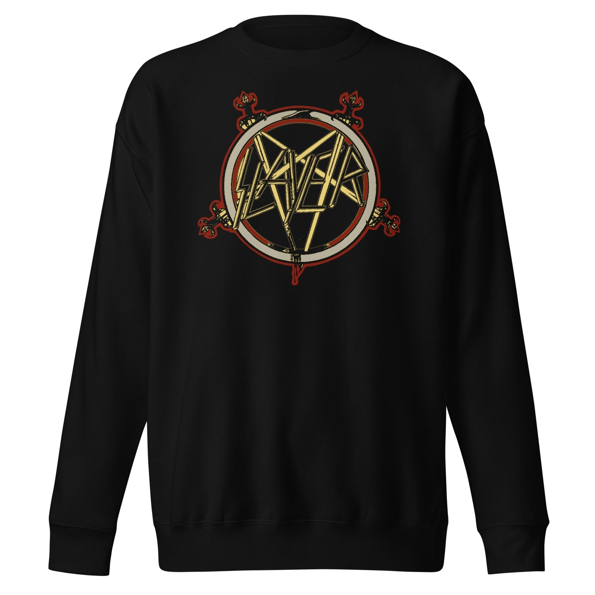 MerchMoment Slayer - Pentagram Logo Sweatshirt Black
