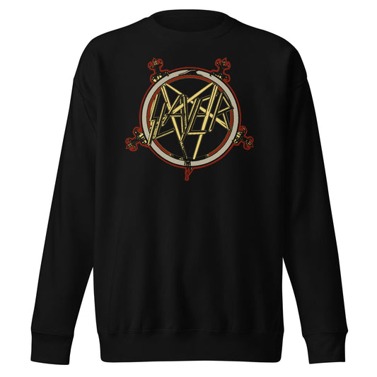 MerchMoment Slayer - Pentagram Logo Sweatshirt Black
