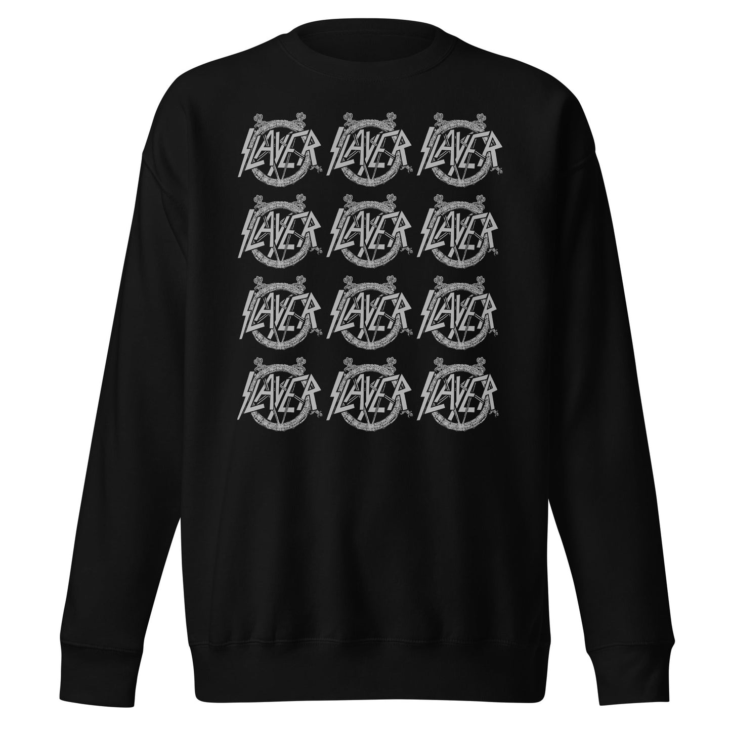MerchMoment Slayer - Repeat Logo Sweatshirt Black