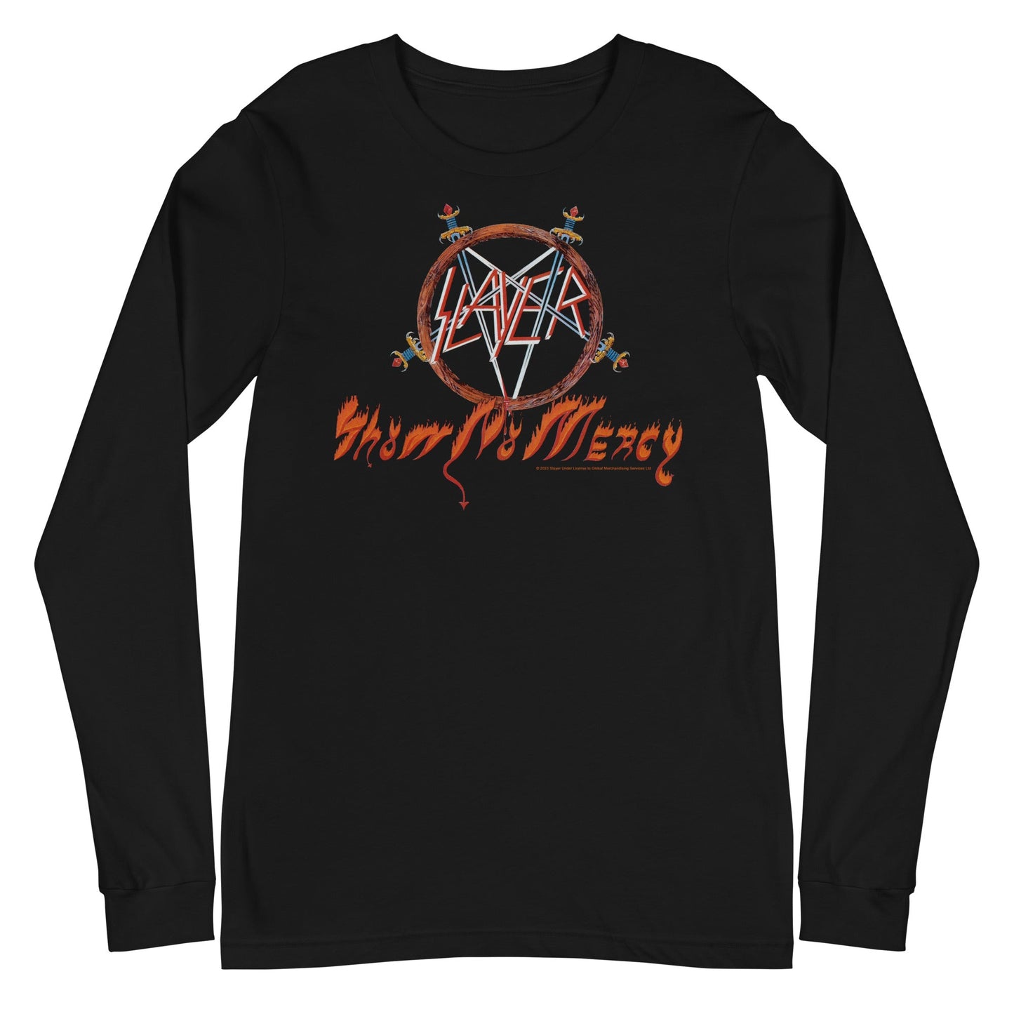 MerchMoment Slayer - Show No Mercy Long Sleeve T-Shirt Black