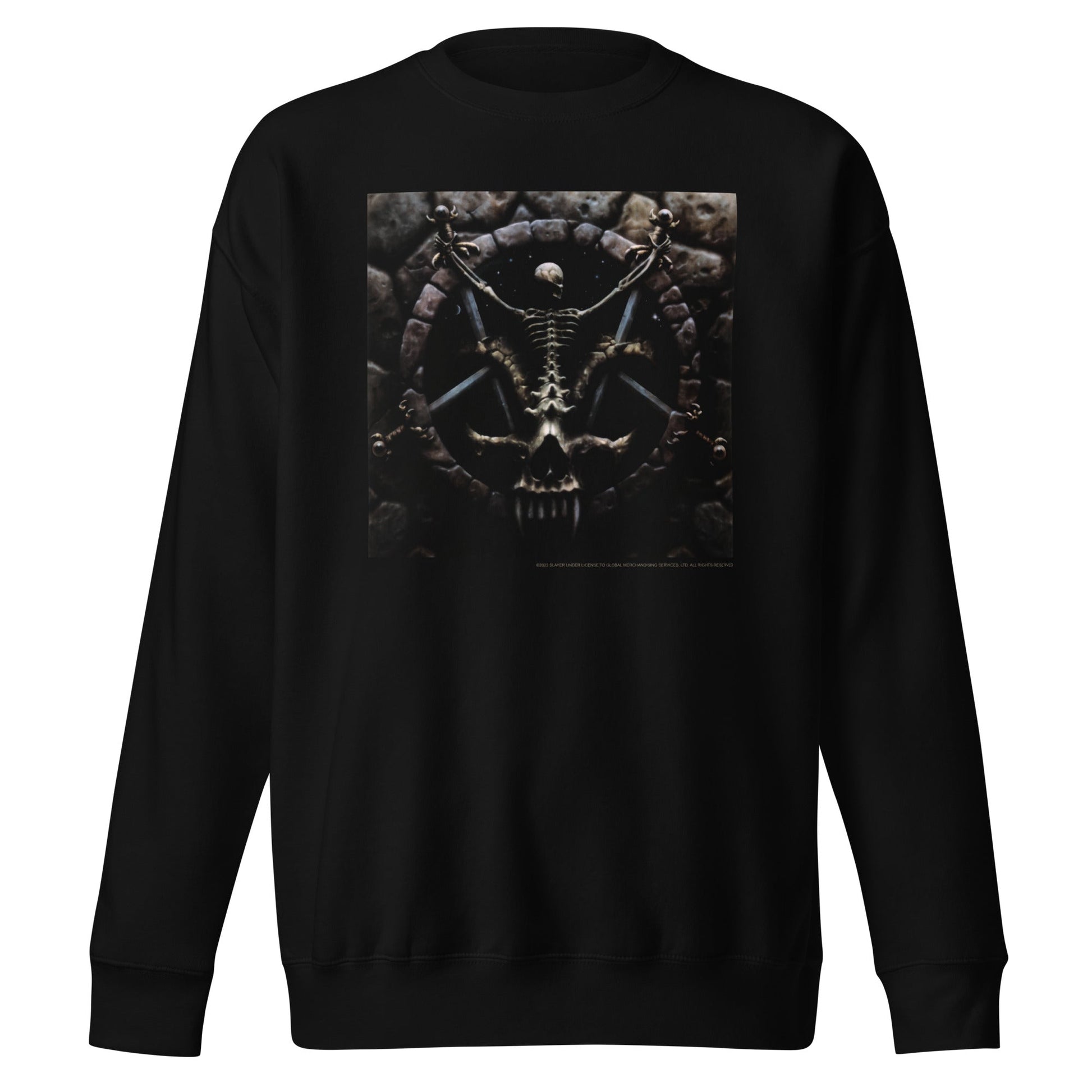 MerchMoment Slayer - Skeleton Pentagram Sweatshirt Black