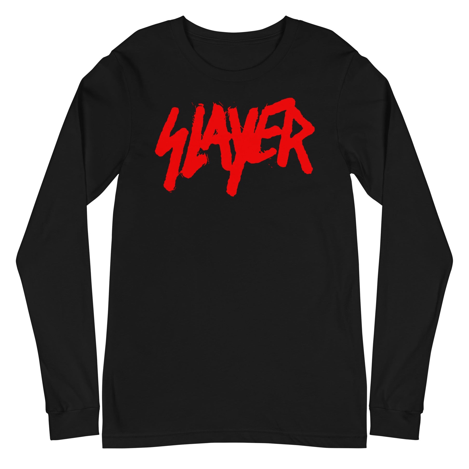 MerchMoment Slayer - Tagged Logo Long Sleeve T-Shirt Black