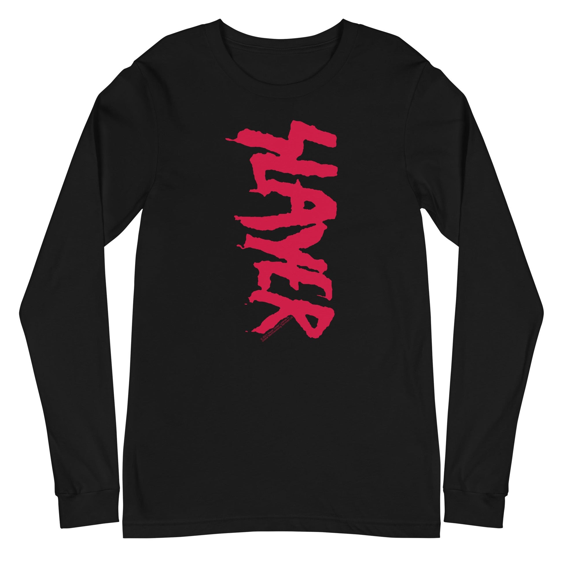 MerchMoment Slayer - Vertical Logo Long Sleeve T-Shirt Black