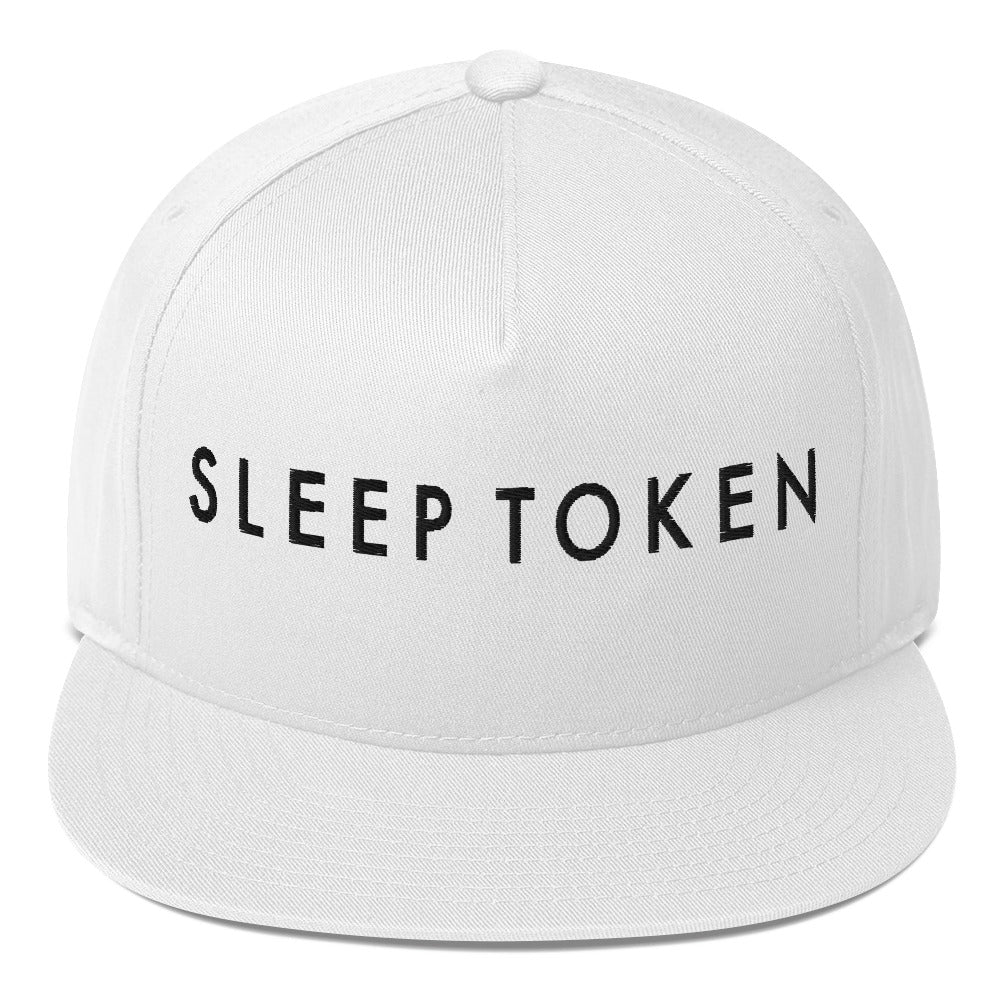 MerchMoment Sleep Token Logo White Snapback Hat
