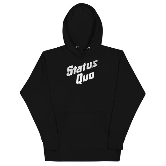 MerchMoment Status Quo - White Logo Hoodie Black