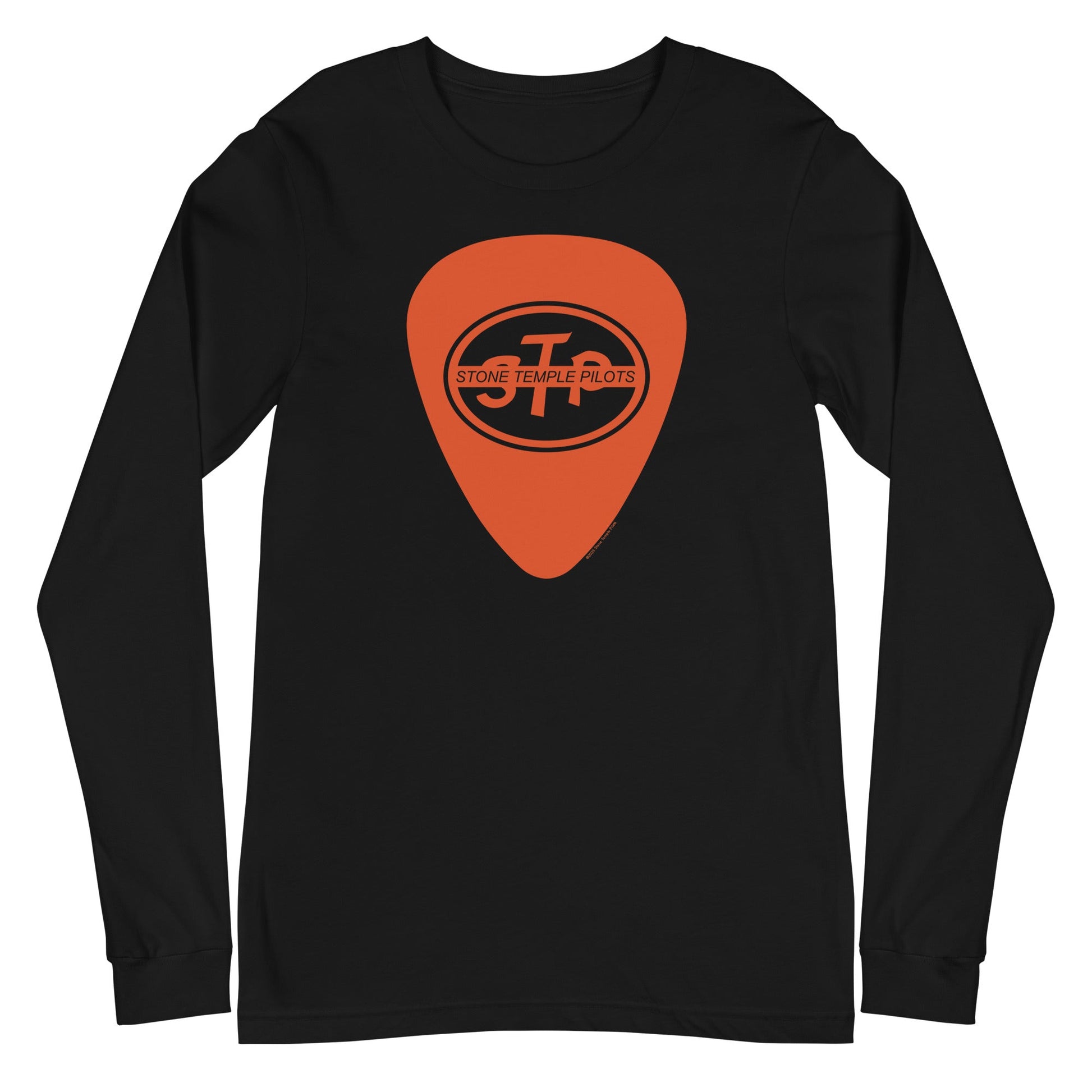MerchMoment Stone Temple Pilots - Guitar Pic Long Sleeve T-Shirt Black