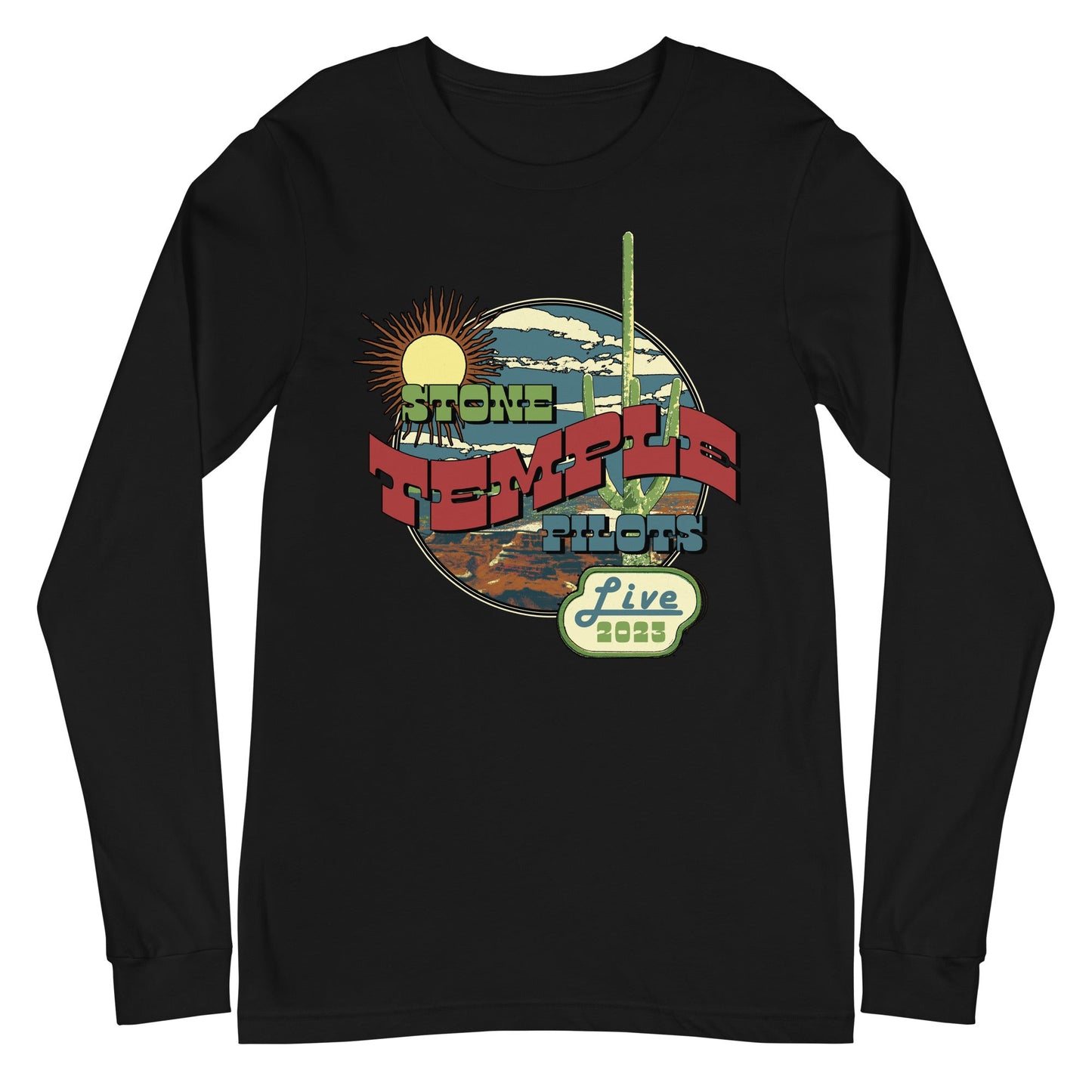 MerchMoment Stone Temple Pilots - Live Long Sleeve T-Shirt Black