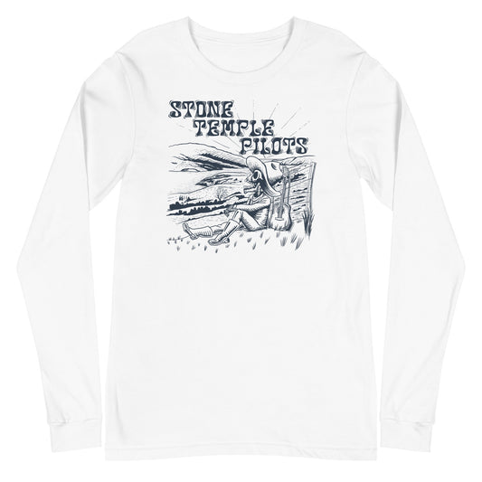 MerchMoment Stone Temple Pilots - Out West Long Sleeve T-Shirt White