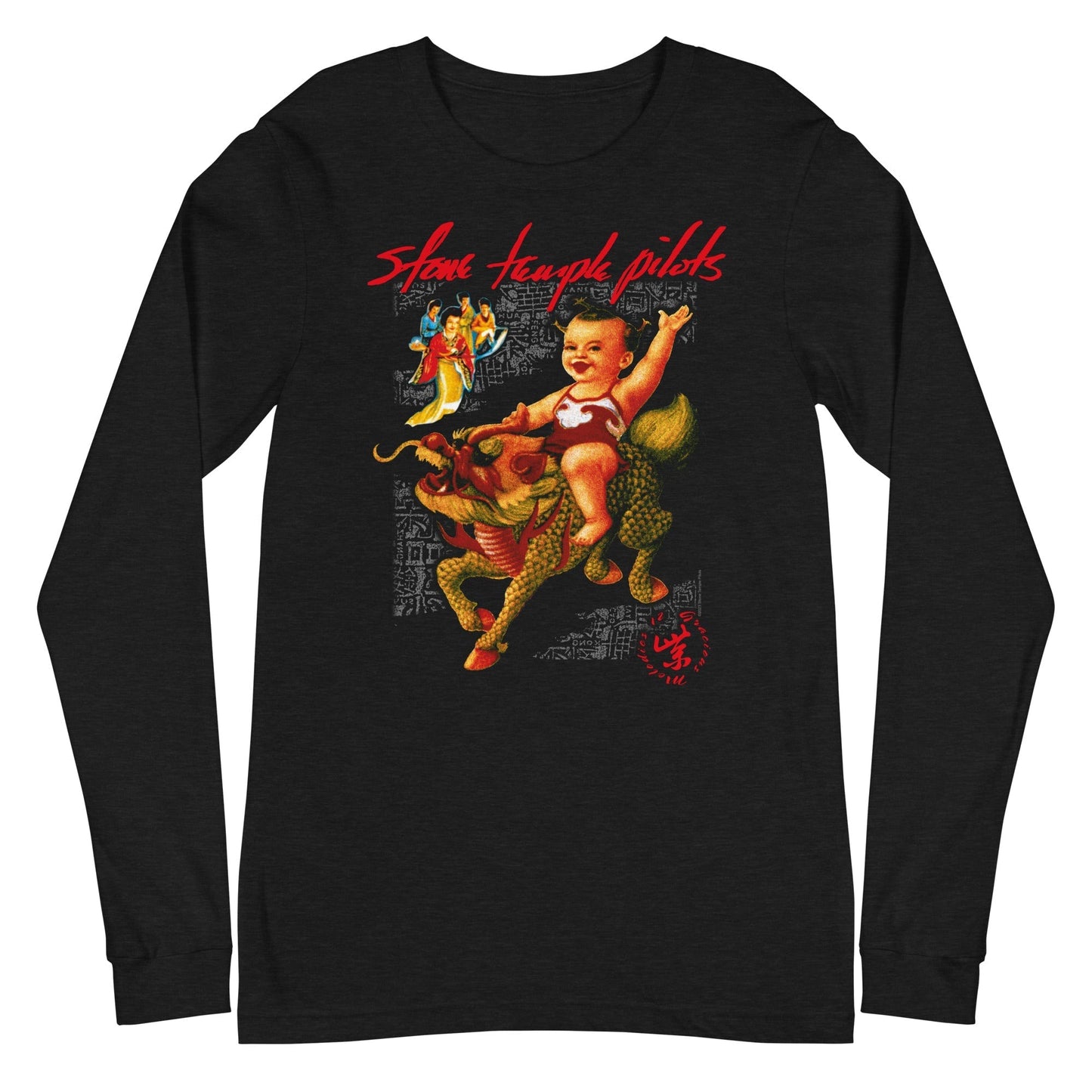MerchMoment Stone Temple Pilots - Purple Long Sleeve T-Shirt Black