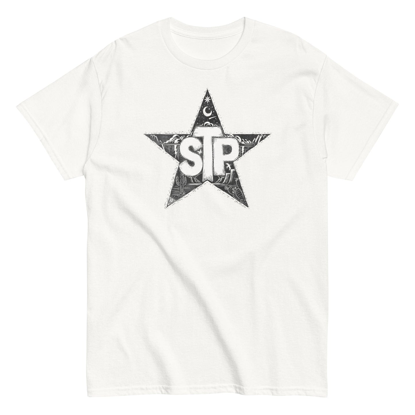 MerchMoment Stone Temple Pilots - Star T-Shirt White