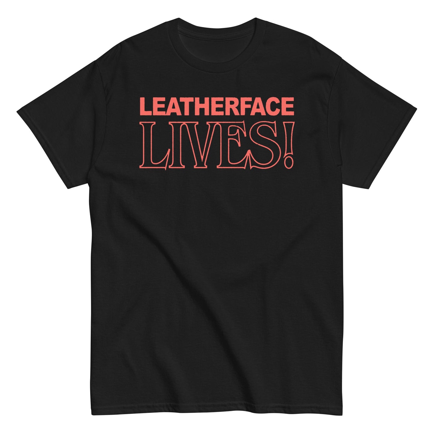 MerchMoment Texas Chainsaw Massacre - Leatherface Lives! T-Shirt Black