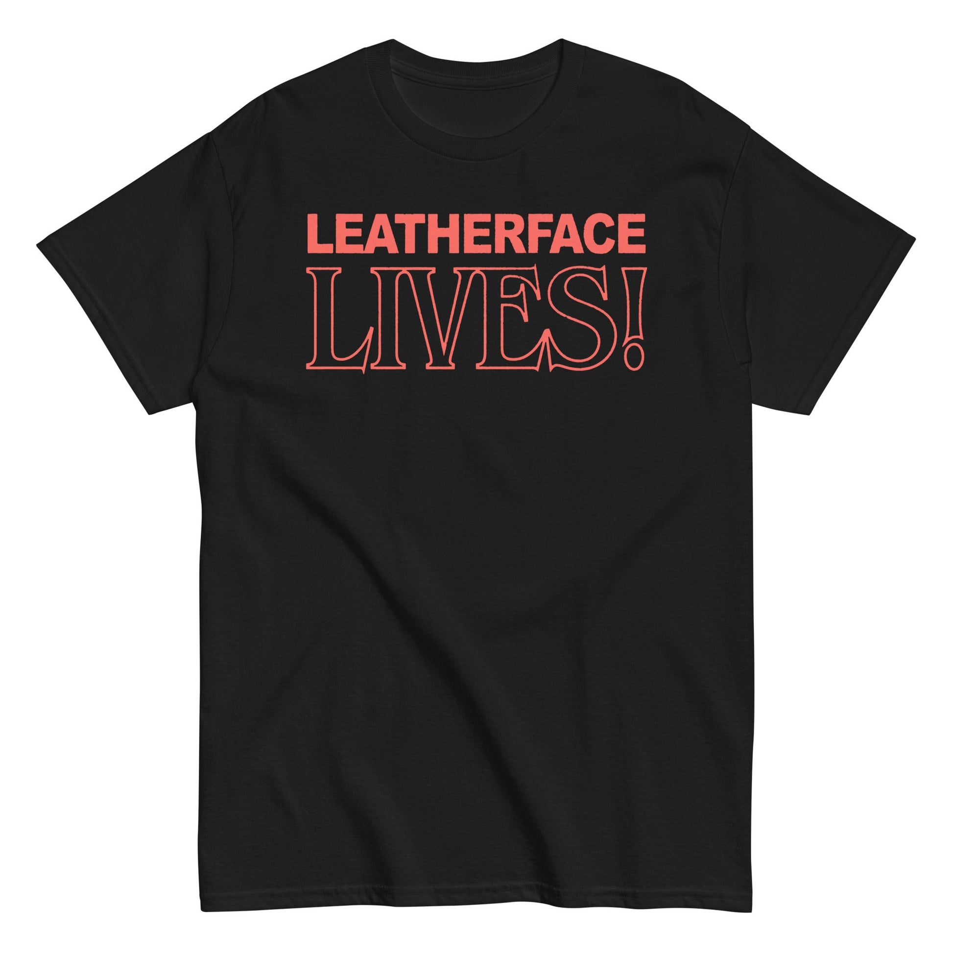MerchMoment Texas Chainsaw Massacre - Leatherface Lives! T-Shirt Black
