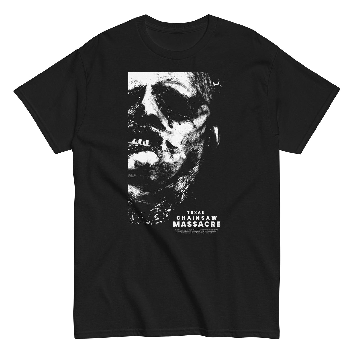 MerchMoment Texas Chainsaw Massacre - Profile T-Shirt Black