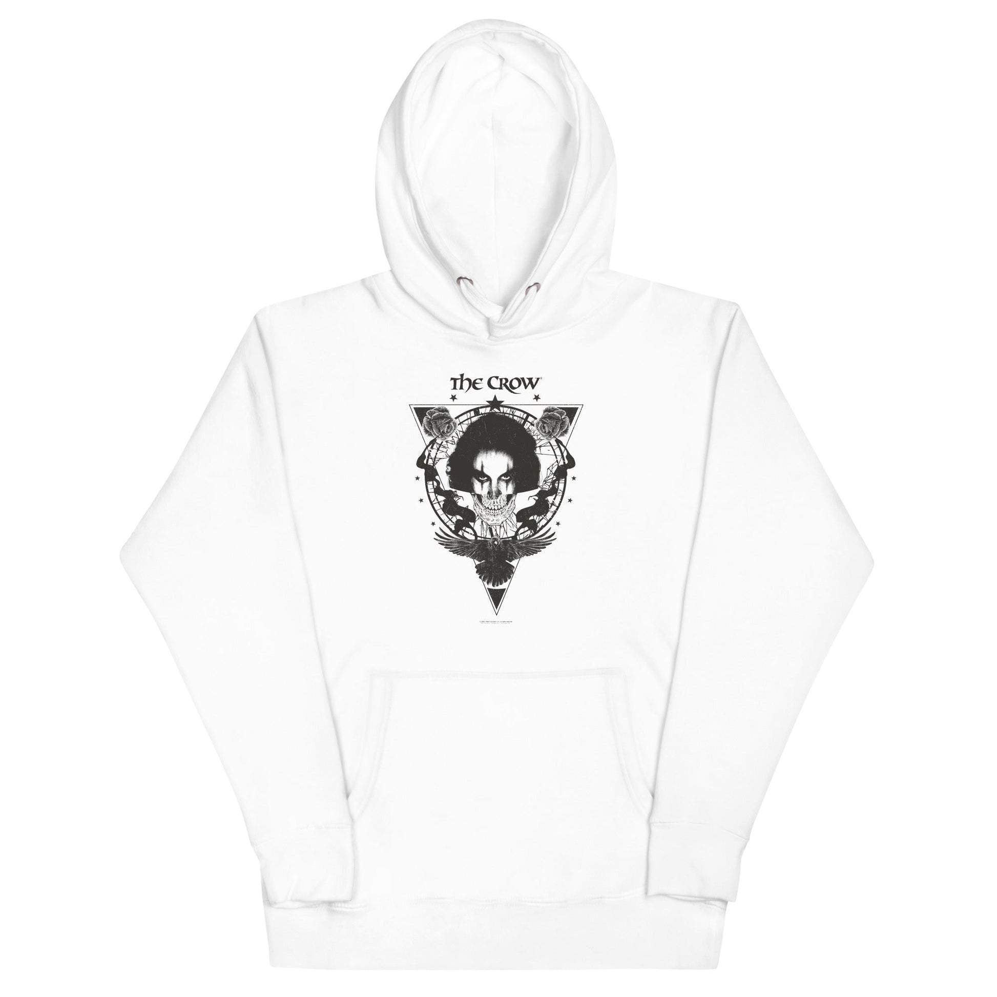 MerchMoment The Crow - Badge Emblem Hoodie White