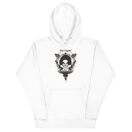 MerchMoment The Crow - Badge Emblem Hoodie White