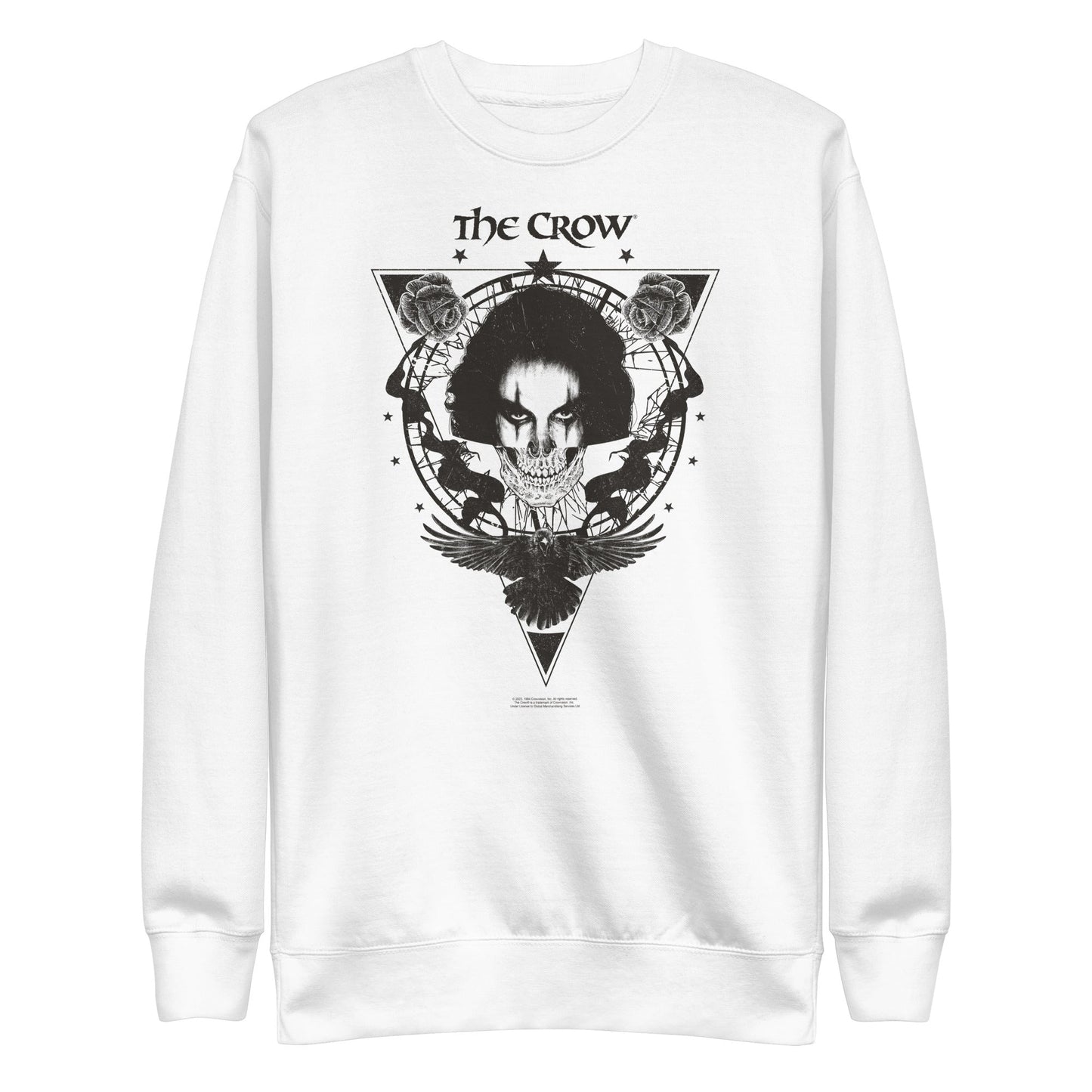 MerchMoment The Crow - Badge Emblem Sweatshirt White