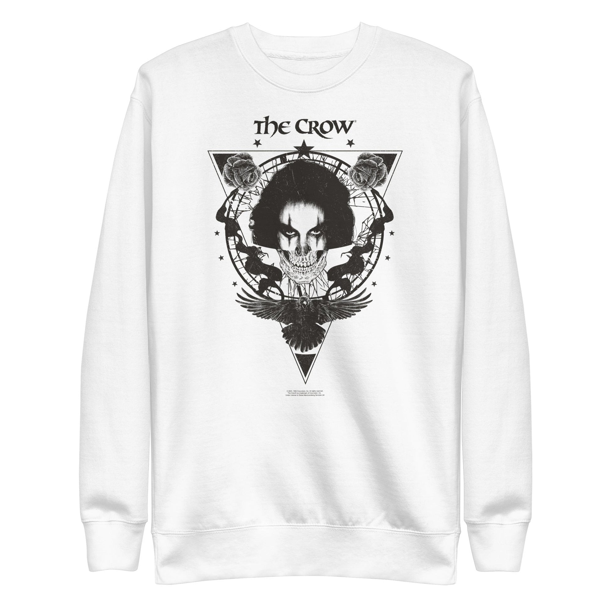 MerchMoment The Crow - Badge Emblem Sweatshirt White