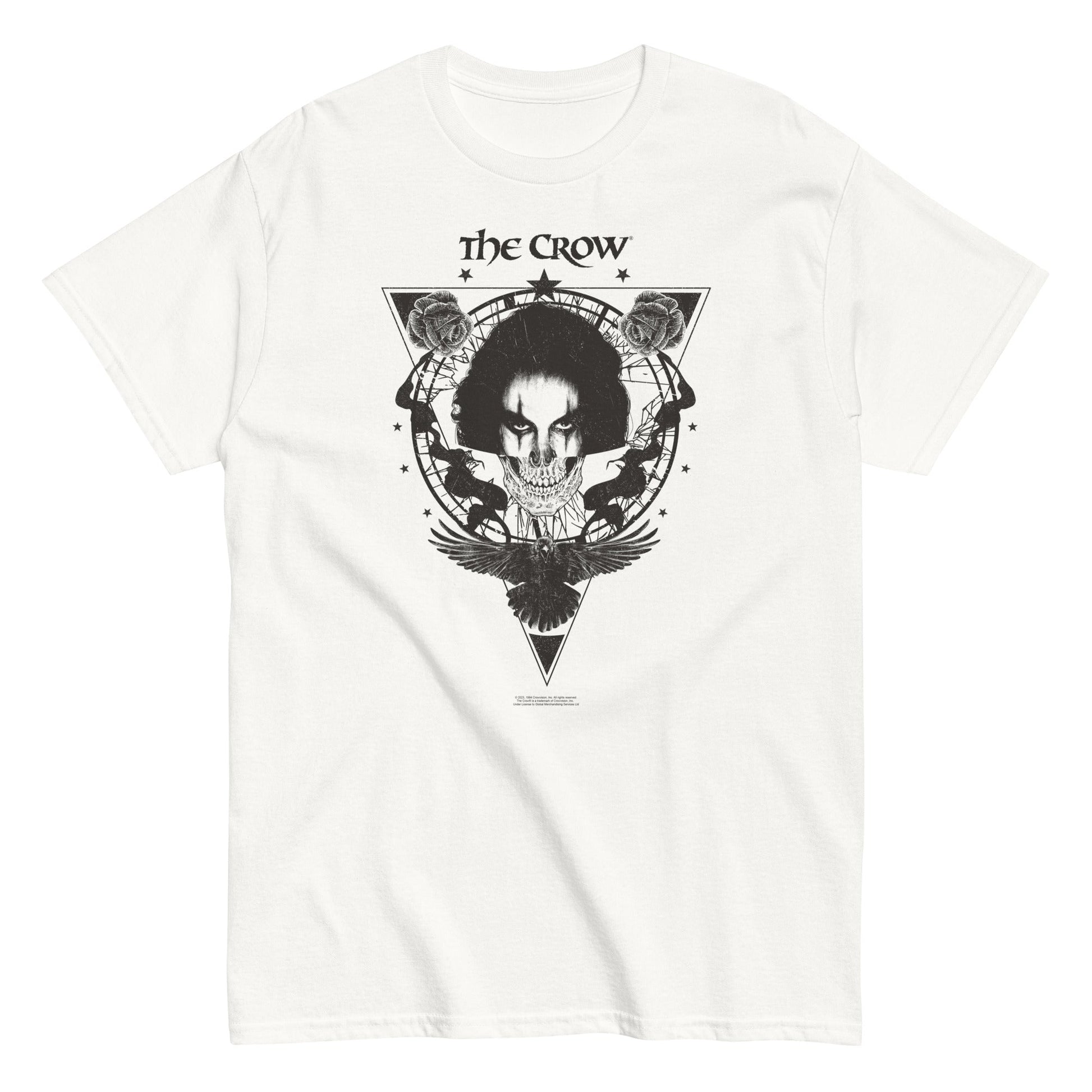 MerchMoment The Crow - Badge Emblem T-Shirt White
