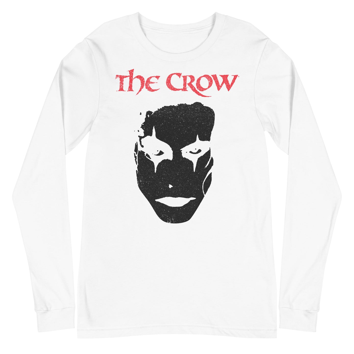 MerchMoment The Crow - Black Crow Long Sleeve T-Shirt White
