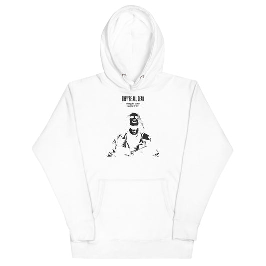 MerchMoment The Crow - Black Outline Hoodie White