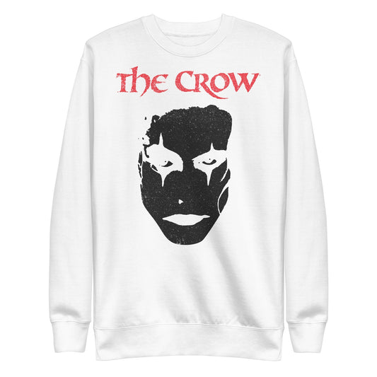MerchMoment The Crow - Black Outline Sweatshirt White