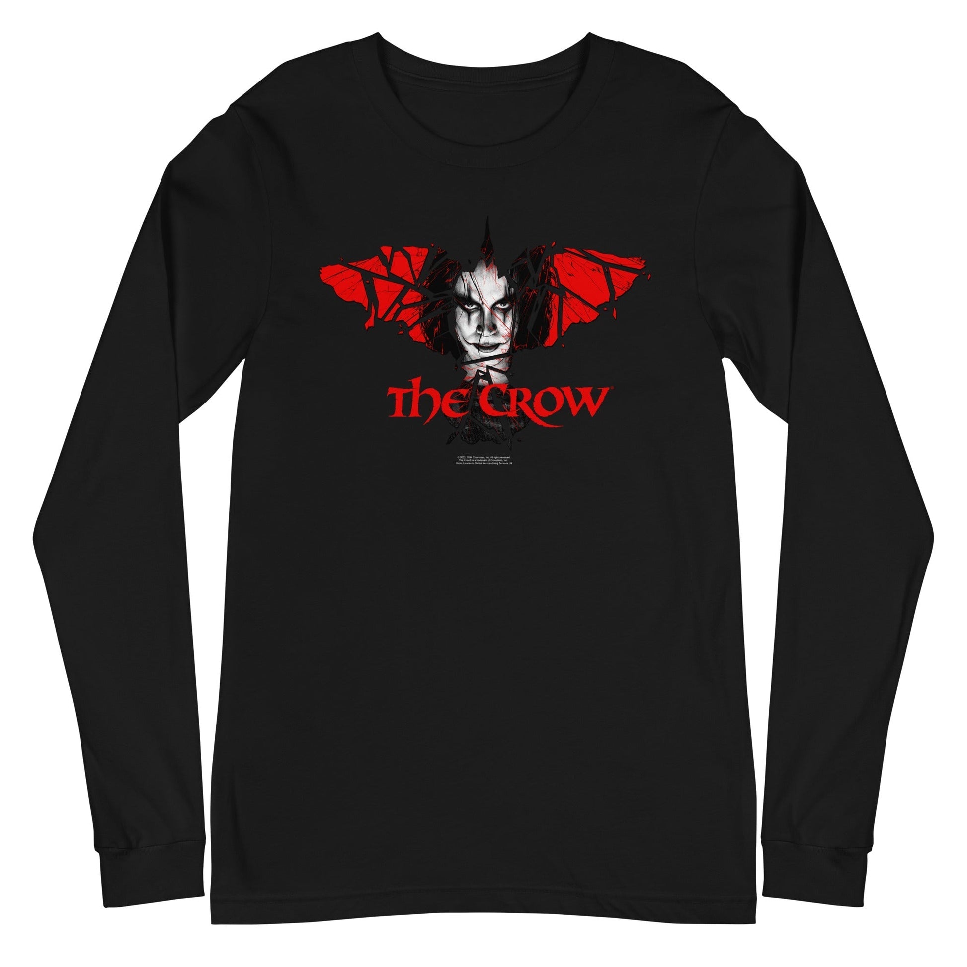 MerchMoment The Crow - Crow Wings Long Sleeve T-Shirt Black