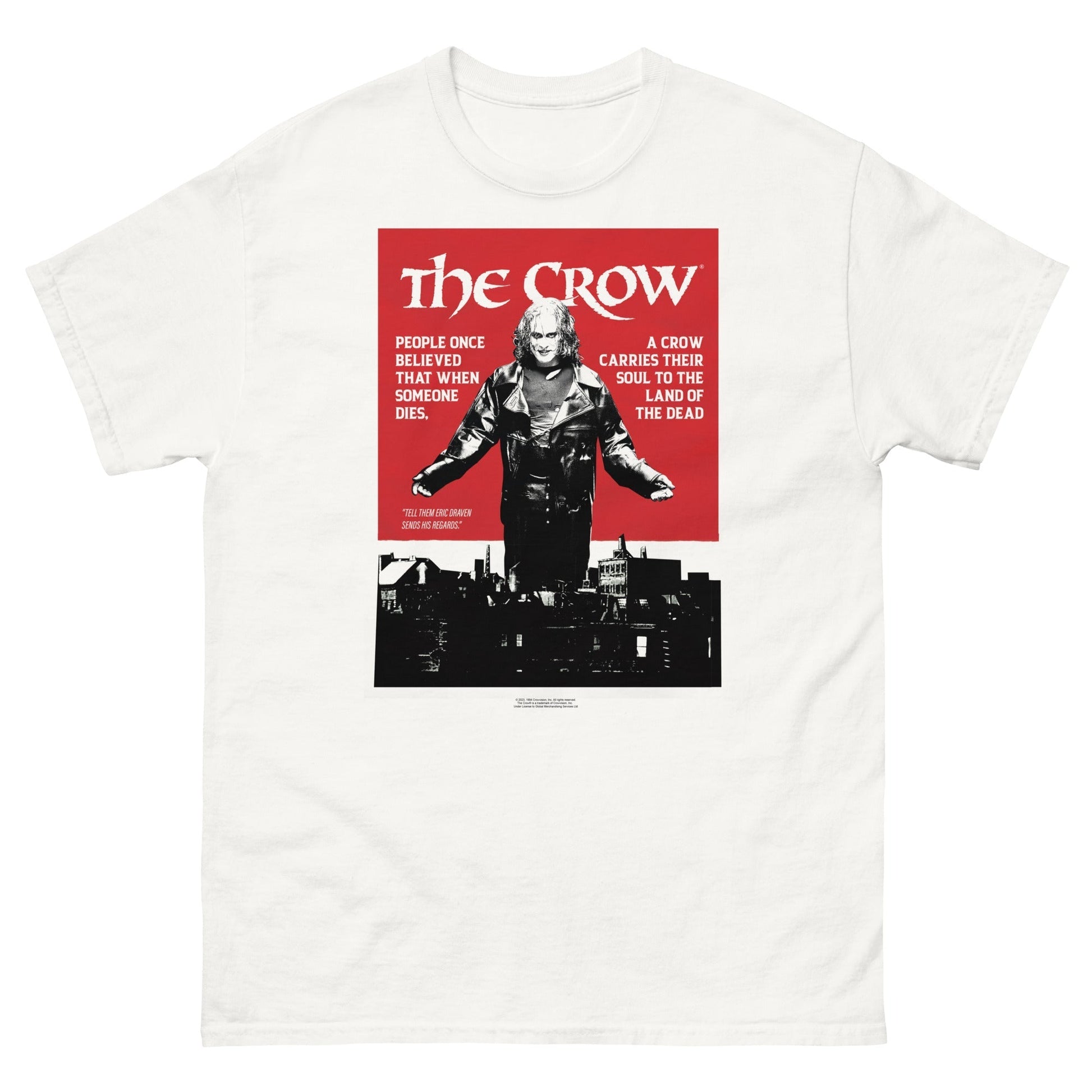 MerchMoment The Crow - Movie Poster T-Shirt White