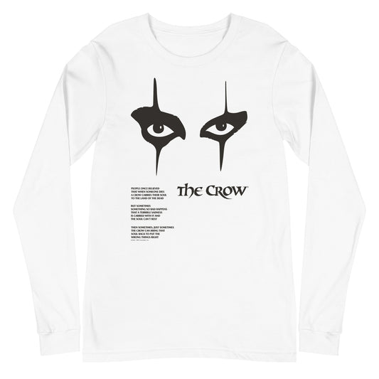 MerchMoment The Crow - Thousand Yard Stare Long Sleeve T-Shirt White