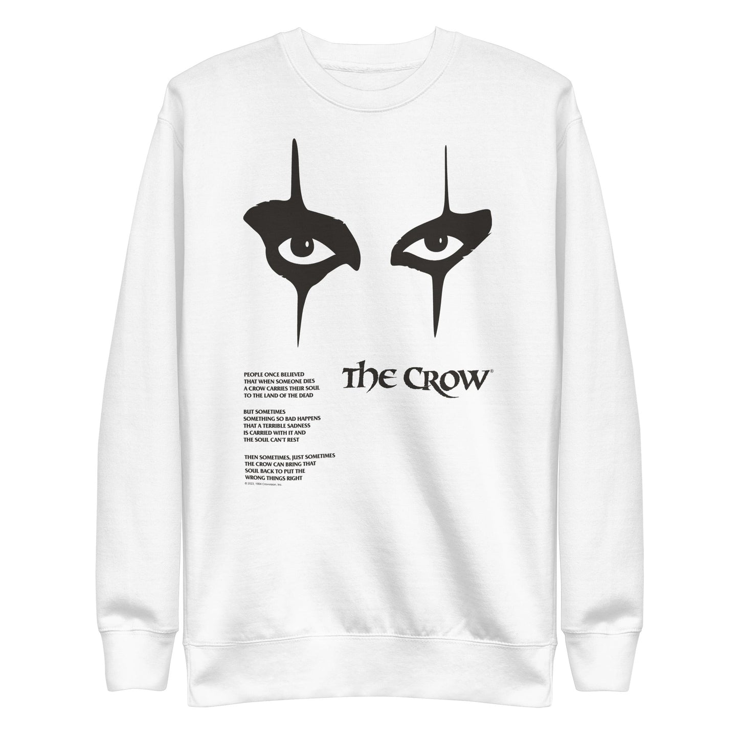 MerchMoment The Crow - Thousand Yard Stare Sweatshirt White