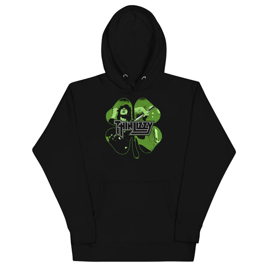 MerchMoment Thin Lizzy - 4 Leaf Icons Hoodie Black