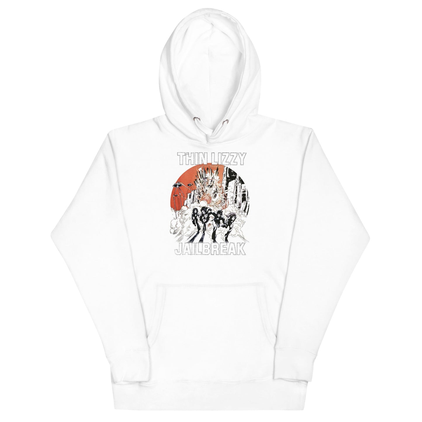 MerchMoment Thin Lizzy - Arctic Jail Hoodie White